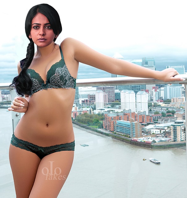 Naked bikini Suza Kumar nude navel hot small boobs