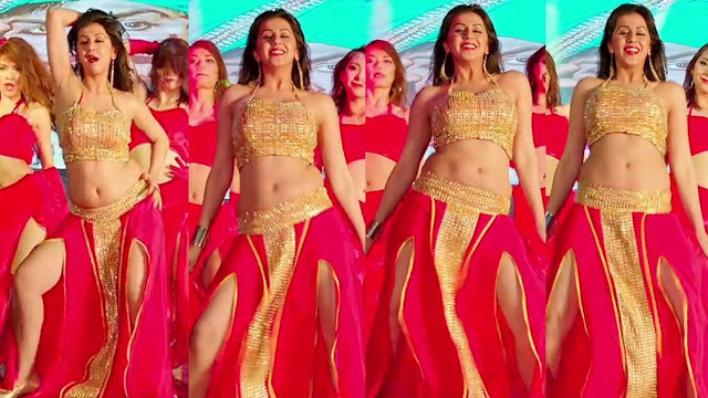 Nikki Galrani sexy navel show body shake Ultra Slow Motion HD, Bolly Tube