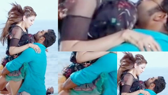 Hot Kajal boobs crushed navel show Special Zoom edit Ultra Slow motion HD