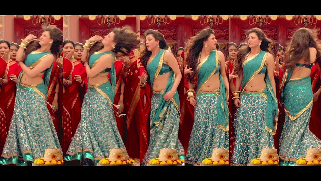 Kajal sexy navel show in half saree Ultra Slow Motion HD, Bolly Tube