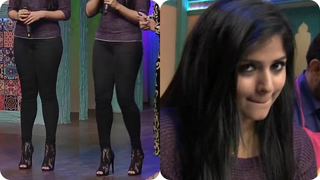 Chandini Sreedharan Hot Slutty Expressions And Sexy Hot Thighs in Leggings