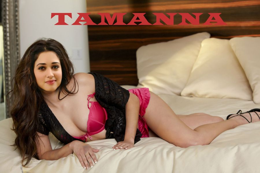 sexy bra Tamannaah nude ass naked thigh on hotel bed photo, Bolly Tube
