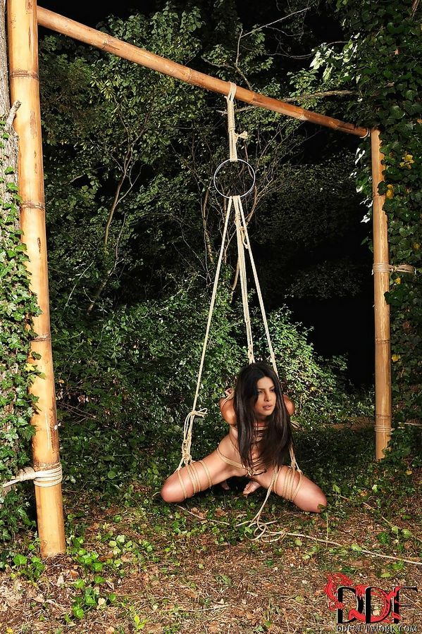 Priyanka Chopra naked bondage outdoor bdsm nude body tied without dress
