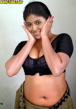 Hot blouse Anjali naked navel sexy saree, Bolly Tube