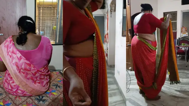 Desi Mom Dress Change Infront Of Son Secretly Recorded It