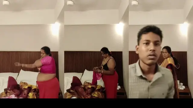 Hot Mom Dress Change Infront Of Tamil Son Secretly Recorded It