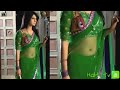 Sexy Transparent saree  cleavage | deep navel cleavage | sexy navel show |Jennifer sexy saree navel
