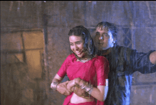 KARISHMA KAPOOR WET RED SAREE, Bolly Tube