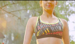 Pranitha navel show yoga, Bolly Tube