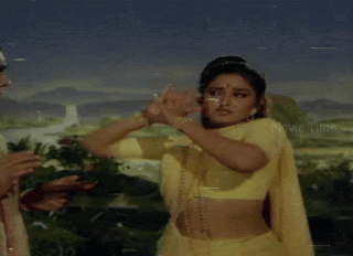 Jayaprada yellow saree navel romance, Bolly Tube