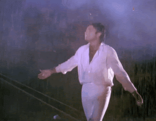 Meenakshi navel wet red saree