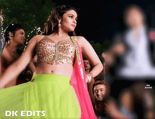 Alia Bhat saree navel dance, Bolly Tube