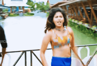 Anjali bouncing boobs, thighs, navel, Bolly Tube