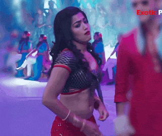 Rashmika sexy navel dance, Bolly Tube