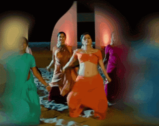 Navneeth kaur orange Saree drop dance, Bolly Tube