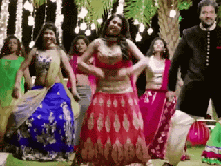 Nikki Gilrani saree navel dance, Bolly Tube