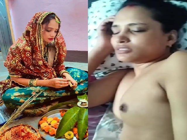 Slim Hindi Bhabhi Boob Press and Nipple Play by Devar Ji