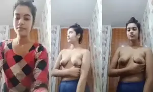 Cute Desi Girl Shows Boobs